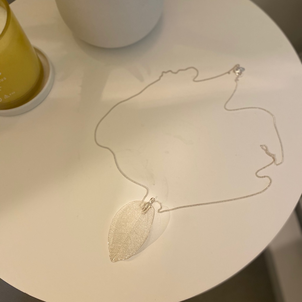 Delicate Silver Feather Necklace
